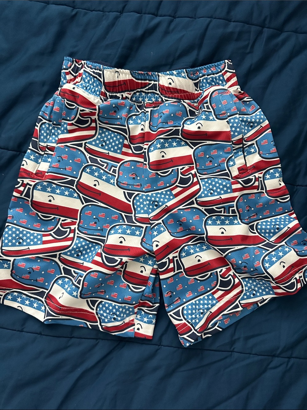 Vineyard Vines Kids Shorts - Red, White, Blue Stars & Stripes